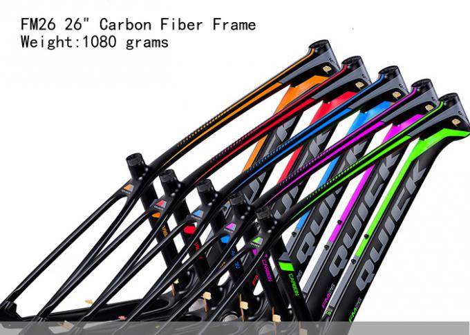 26er دوچرخه فریم فیبر کربن کامل FM26 از دوچرخه کوهستانی سبک 1080 گرم PF30 تیره رنگ های مختلف 0