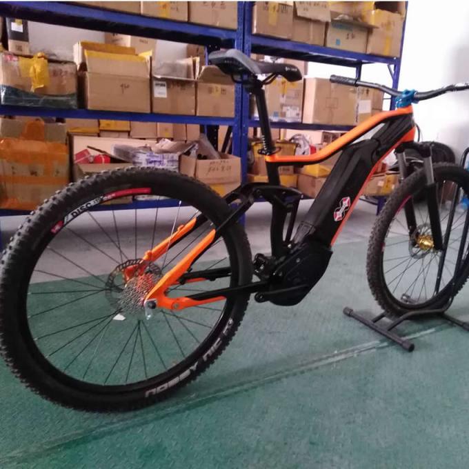 چین سهام 27.5er الکتریکی تعلیق کامل دوچرخه فریم Bafang G330 آلومینیوم مسیر Ebike EMTB دوچرخه کوهستانی 1