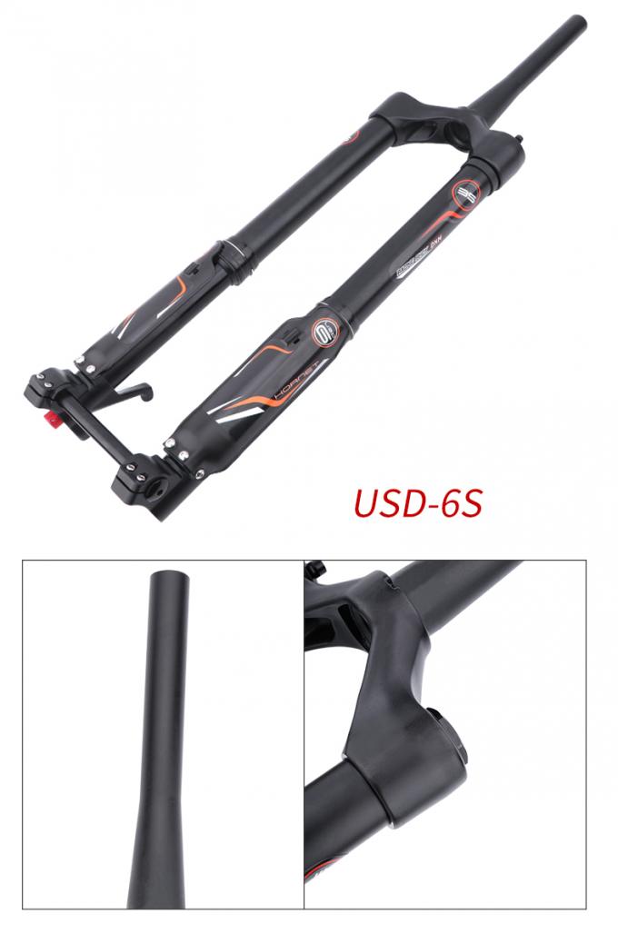 Dnm USD-6s Enduro Moutain دوچرخه معلق تعلیق هوا فورک جلو تعلیق فورک 160mm سفر 3