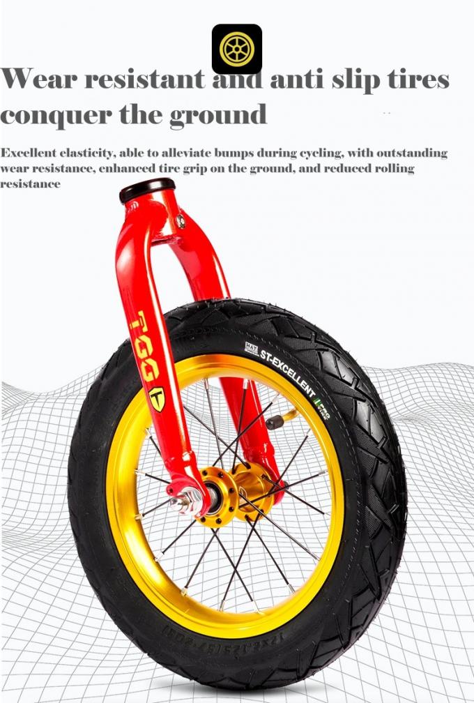 دوچرخه 12" 14" آلومینیوم 3in1 تعادل دوچرخه بچه دوچرخه دویدن دوچرخه تعادل 6