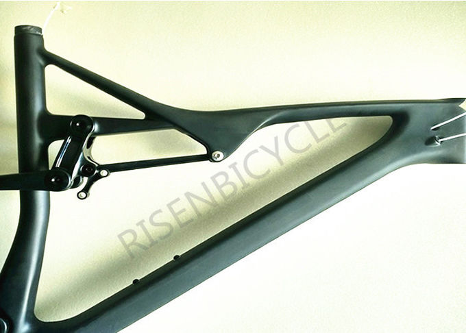 27.5er Boost XC Full Suspension Carbon Bike Frame 110mm سفر 148x12 ترک جاده کوهستان 2
